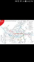 Freiburg Tram & Bus Map постер