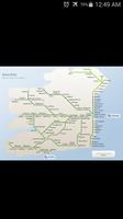 Ireland Rail System Map Affiche