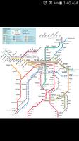 Kyoto Metro Map Affiche