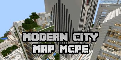 New Modern City Map for Minecraft PE Affiche