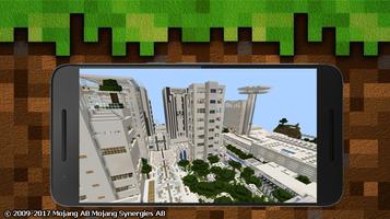 Modern City map for MCPE 海報
