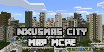 New NXUSMAS City Map for Minecraft PE Affiche