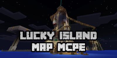 New Lucky Island Map for Minecraft PE Affiche