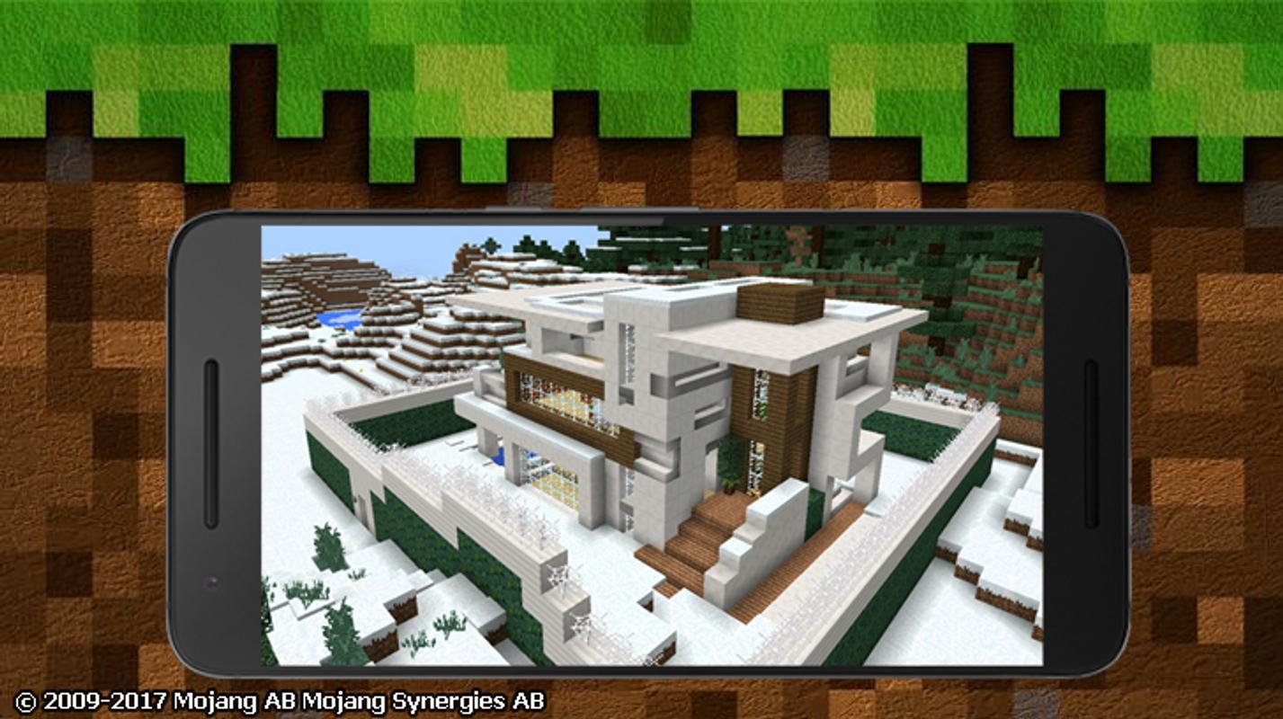 Modern redstone house mcpe poster