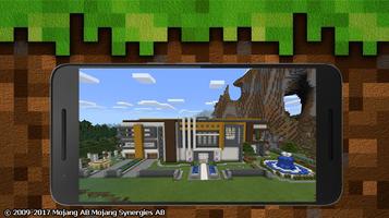Super Mansion map for MCPE Affiche