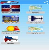 Mapas de Republica Dominicana Plakat