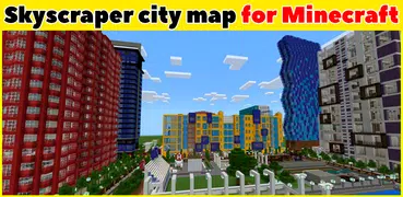 Город небоскребов карта для Minecraft PE