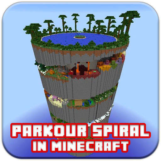 Spiral Parkour map for minecraft