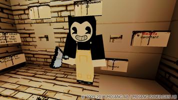 Map Bendy and the Hell Machine-2 for Minecraft الملصق