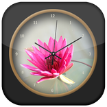 Lotus Flower Clock Wallpaper