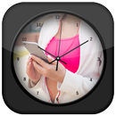 Pink Clock Live Wallpaper APK