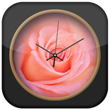 Rose Clock Live Wallpaper