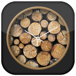 Wood Clock Live Wallpaper