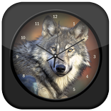 Wolf Clock Live Wallpaper