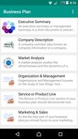 Business Plan For Startups captura de pantalla 1