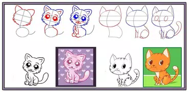 How to draw a cat