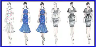 How to draw stylish dresses