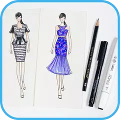 Descargar APK de Cómo dibujar vestidos elegantes