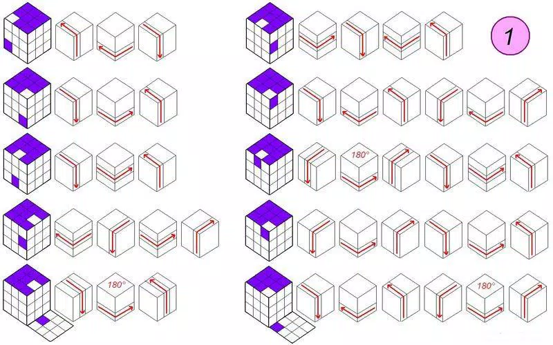 Кубик 5х5х5 схема сборки