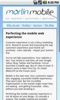Marlin Mobile Web poster