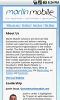 Marlin Mobile Web screenshot 1