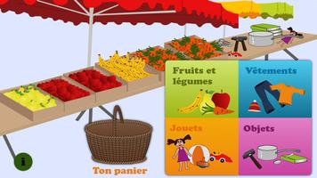 Mon Marché Lite (learn french) Affiche