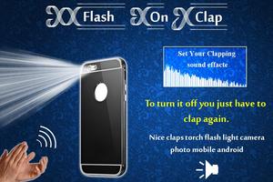Flash Light on Clap الملصق