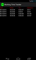 Working Time Tracker capture d'écran 3