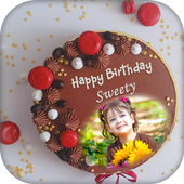 Name and Photo on Birthday Cake  icon