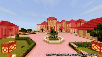 The Pink House Map for Minecraft Poster