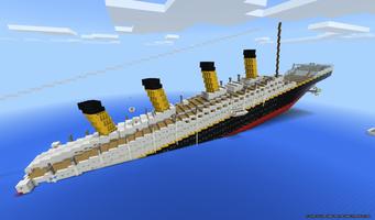 Map Escape from Titanic for Minecraft Affiche
