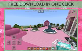 Pink Dollhouse - Map for MCPE capture d'écran 1