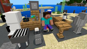 Furniture mod and addons for minecraft Affiche