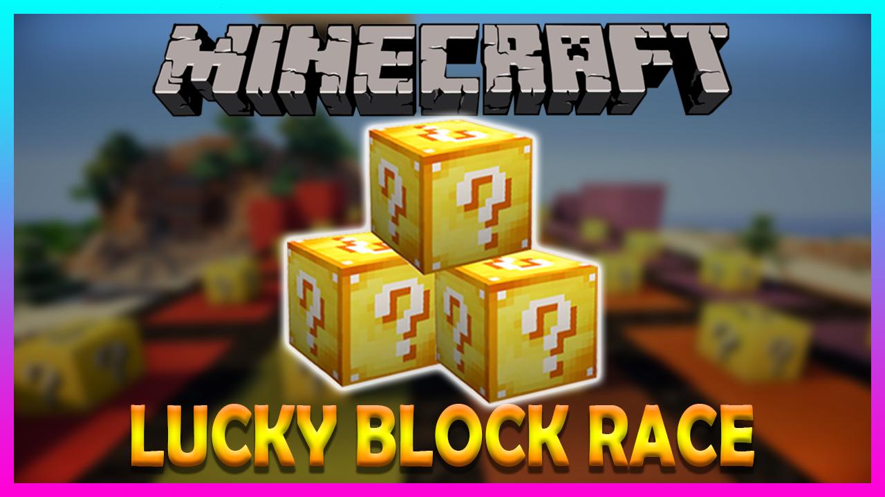Lucky Block Race  Minecraft PE Maps
