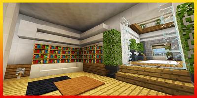 Map Modern Super Mansion for MCPE Affiche