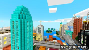 New York city BIG map for MCPE الملصق