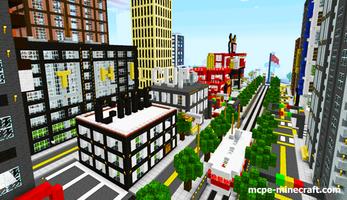 City maps for Minecraft plakat