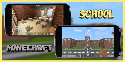 Trường học và khu phố - bản đồ Minecraft (MCPE) ảnh chụp màn hình 2