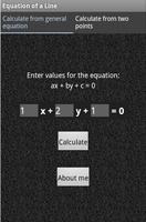 Equation of a line poster