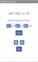Quadratic equations poster
