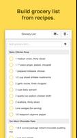 Chefnote Recipe & Grocery List captura de pantalla 3