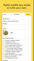 Chefnote Recipe & Grocery List screenshot 1