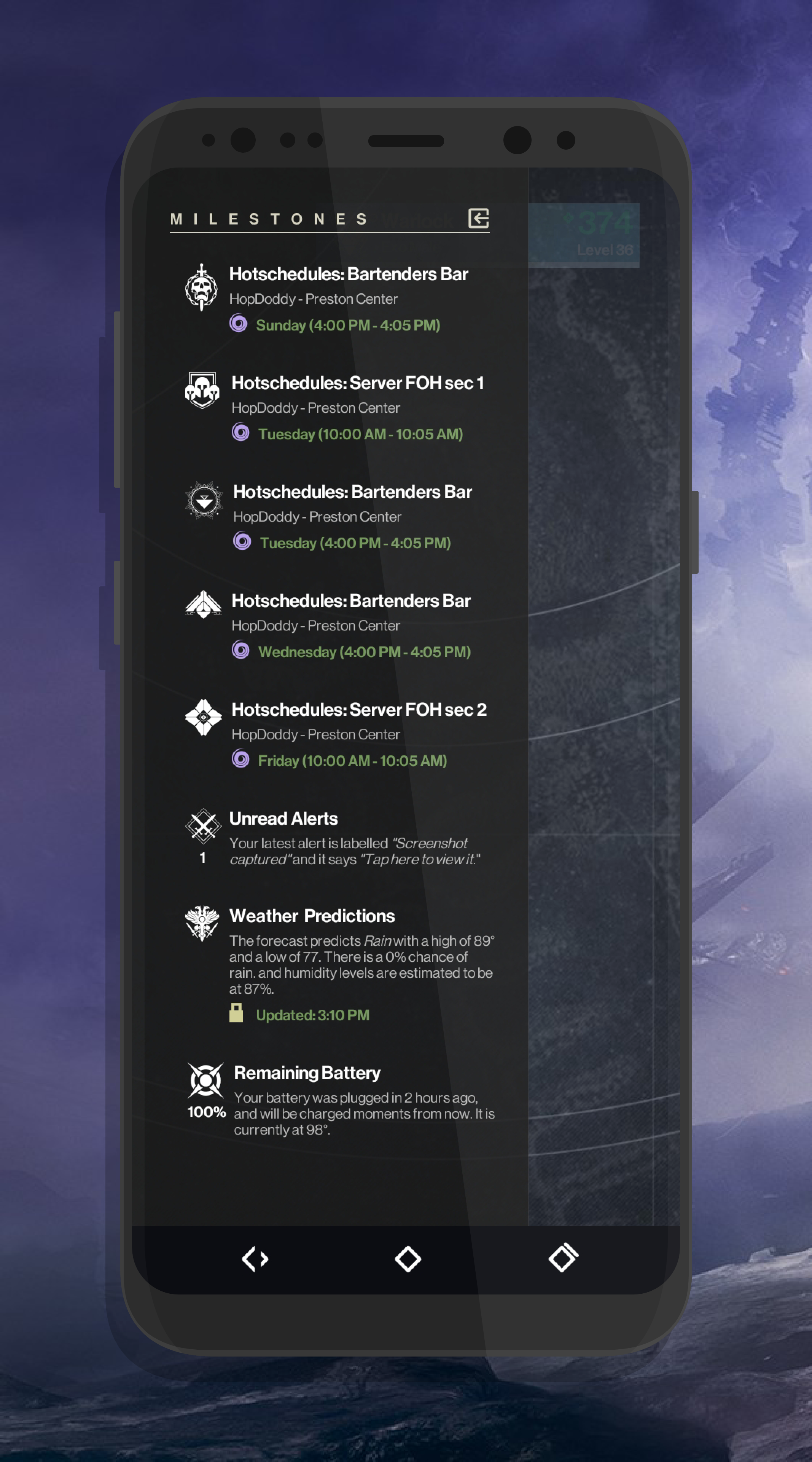 Destiny 2 Theme for Kustom fÃ¼r Android - APK herunterladen - 