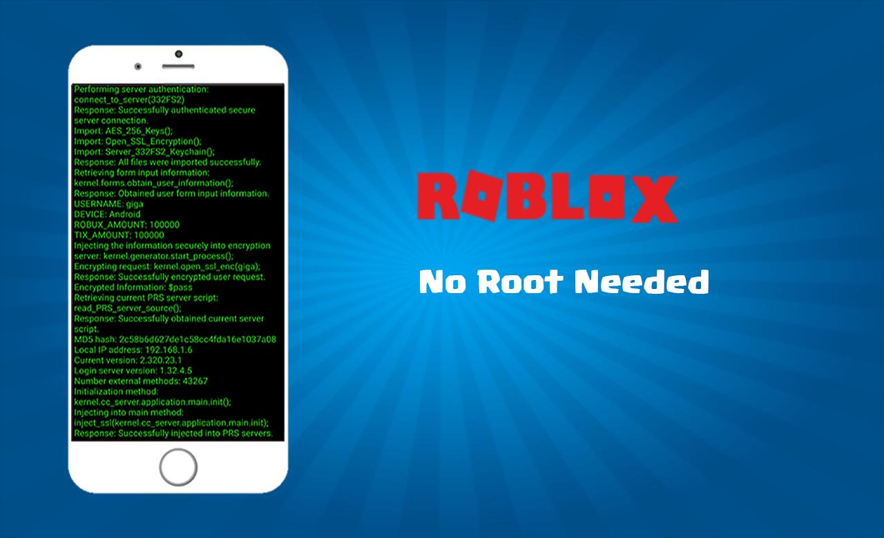 Hack For Roblox Unlimited Robux And Tix Prank Fur Android Apk