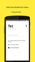 A Todo list app called Tet, it Affiche