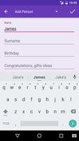 Birthday Calendar تصوير الشاشة 2