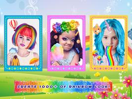 Crazy Rainbow Selfie Lense Cam poster