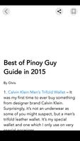 Pinoy Guy Guide Affiche