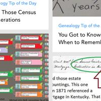 Genealogy Tip of the Day poster