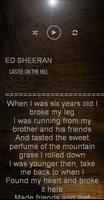 برنامه‌نما Ed Sheeran Song & Lyrics 2017 عکس از صفحه